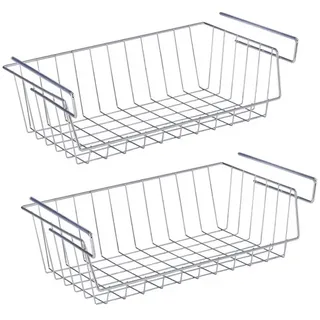 Wenko Einhängekorb, Metall, silberfarben glänzend),