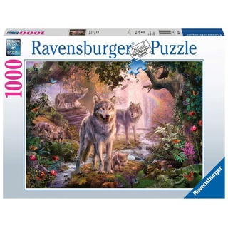 Ravensburger Puzzle 15185 - Wolffamilie im Sommer - 1000 Teile Puzzle für Erwachsene und Kinder ab 14 Jahren, Puzzle mit Wölfen