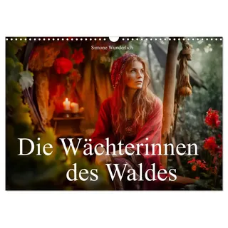 Die Wächterinnen des Waldes (Wandkalender 2026 DIN A3 quer), CALVENDO Monatskalender: Die Wächterinnen des Waldes - ein farbenfrohes Fantasyspektakel!spektakel! (CALVENDO Kunst)