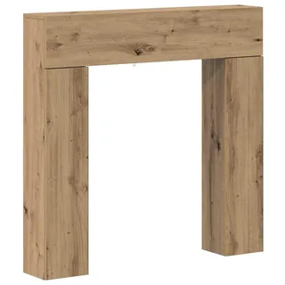 vidaXL Kaminumrandung Artisan-Eiche 102 x 18 x 100,5 cm Holzwerkstoff - Braun