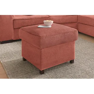 Hocker SIT & MORE "Montego, B: 60cm", orange (terra), B:60cm H:46cm T:60cm, Struktur (100% Polyester);Luxus-Microfaser ALTARA NUBUCK (100% Polyester);Luxus-Microfaser (90% Polyester, 10% Polyamid), Hocker, Hocker