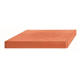 Mobile Plattform für quadratische Plastiktöpfe mit 4 Rädern 29,2 x 29,2 x 4 cm in Terrakottafarbe