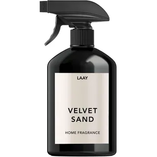LAAY VELVET SAND Raumspray 500 ml – Warmer orientalischer Raumduft mit Vanille, Leder & Gewürzen – Schwarze Sprühflasche – Raumduft mit Tiefe