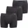unifarben schwarz S 3er Pack