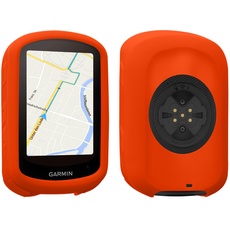 kwmobile Hülle kompatibel mit Garmin Edge 840 / Edge 540 - Silikon GPS Fahrrad Case Schutzhülle - in Orange