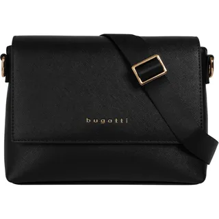 Bugatti Ella SAFFIANO in Saffiano-Art aus Kunstleder, schwarz
