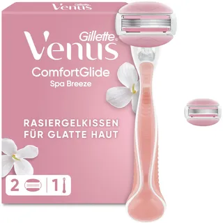 Gillette ComfortGlide Spa Breeze Rasierer + 2 Ersatzaufsätze