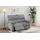 Couch Webstoff 2-Sitzer Grau