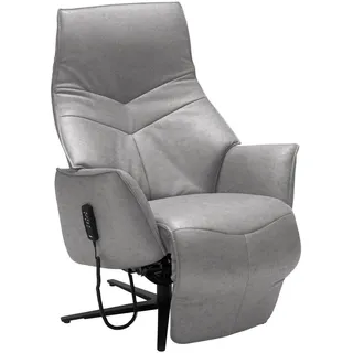 Himolla Relaxsessel , Grau , Metall , Echtleder , Rindleder , Uni , 74x84x113 cm , Blauer Engel, Goldenes M, Emas , Lederauswahl, Stoffauswahl, Relaxfunktion, Netzbetrieb , Wohnzimmer, Sessel, Ledersessel