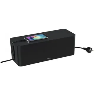 Hama Kabelbox Maxi 40,6 x 15,6 x 13,5 cm 14-tlg. schwarz