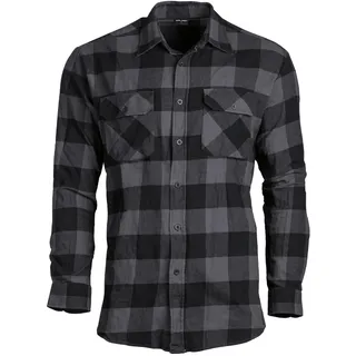 Mil-Tec Holzfällerhemd Herren leicht • Karohemd Herren aus 100 % Baumwolle • 2 Brusttaschen, gerader Schnitt • Freizeithemd Herren • Kariertes Hemd in Mehreren Farben & Größen