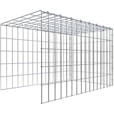 Bild Gabione, silbergrau, Maschenweite 5 cm x 10 cm,