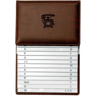Veloflex Telefonschuppenregister 155 x 225 mm Braun 1 Stück