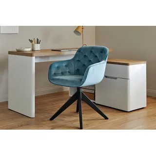 Jahnke Schalenstuhl KENSINGTON TWIST LOCK Polyester blau 1 Stück