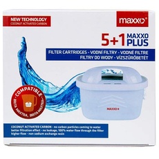 Maxxo+ Wasserfilter 5 + 1 frei kompatibel mit Brita Maxtra+ (Maxtra plus) TÜV SÜD zertifizierte Wasserfilterpatrone/Filterpatrone für reines Wasser und besseren Geschmack