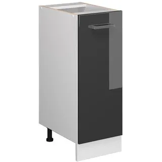 Vicco Unterschrank Apothekerschrank R-Line 30 x 81,6 x 46 cm Anthrazit Hochglanz