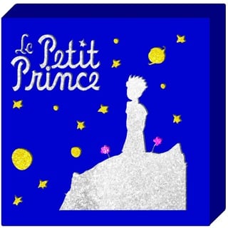 Il Piccolo Principe Der kleine Prinz Lotto 4 Bilderrahmen Luminose Kleiner Prinzessin, 20 x 20 cm