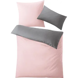 Kleine Wolke Bettwäsche Satin GRACIA Rose 155 x 220 und 80 x 80 und 40 x 80 cm - Rosa