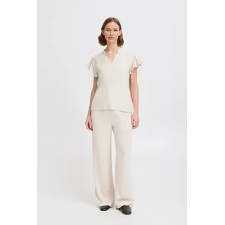 Kurzarmbluse B.YOUNG "Damen Kurzarm-Bluse BYFILINEN", Damen, Gr. 34, beige (nature linen), Obermaterial: 70% Viskose CV. 30% Leinen LI., Blusen Kurzarmbluse
