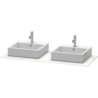 Duravit XSquare Konsole, 2 Ausschnitte, 1400x16x550mm, XS063GB3636, Farbe: Weiß Seidenmatt Lack