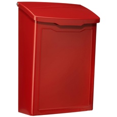 ARCHITECTURAL MAILBOXES 2681R Red Marina Wall Mount Mailbox, S