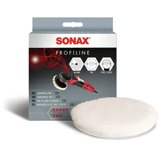 SONAX LammwollPad 133 (1 Stück) dichtes, hochqualitatives Fell zur Verarbeitung von Schleifpolituren und -pasten | Art-Nr. 04931410
