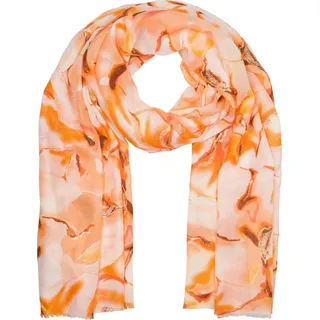 styleBREAKER Schal "Schal Marmor Muster Metallic Akzente" 1 Stk., orange