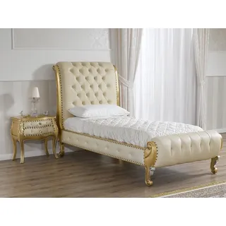 Jugendbett Ola Französischer Barock Stil Einzelbett Blattgold und Blattsilber...