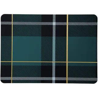 Asa Selection ASA Tartan Tischset, Kunststoff, Petrol, 46 x 33 cm