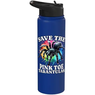 Tarantel Save The Pinkzeh Rosafuss Tarantel Stainless Steel Insulated Water Bottle