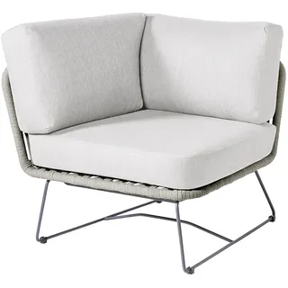 Diamond Garden Milos Lounge Eckteil Edelstahl/Rope inkl. Sitz & Rückenkissen