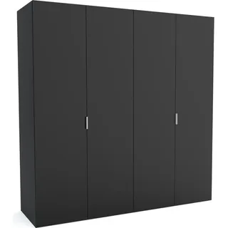 FURNLUX Garderobenmatte B Schwarz 160cm / Hauptfarbe: Schwarz / Abmessungen: 160 x 60 x 205 cm - Schwarz