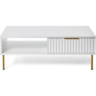Jahnke Carve Coffee SK Weiß Gold 108 x 38,8 x 55 cm
