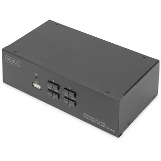 Digitus KVM Switch, 4 Port, Dual Display,