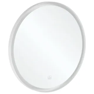 Villeroy & Boch Subway 3.0 Spiegel mit LED-Beleuchtung, Rund, 910x910x45mm, A4647100, Farbe: White Matt
