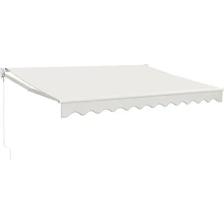 vidaXL Markise Einziehbar Creme 3x2,5 m Stoff und Aluminium - Creme