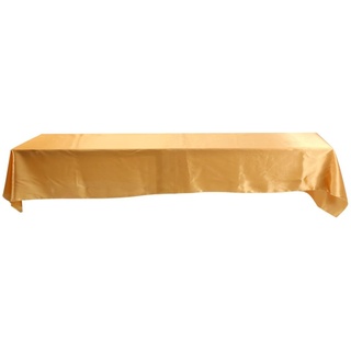 Polyester Tischdecke Spill Proof Stoff Tischdecke Rechteckige Tischdecke für Hochzeit Restaurant Party(Gold)