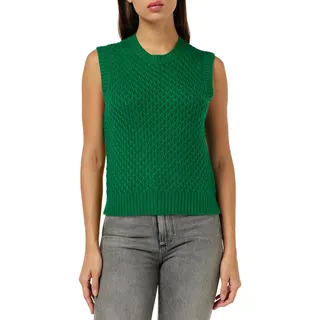 United Colors of Benetton Damen Maschenweite G/C S/M 132nd106l Pullunder, Waldgrün 1u3, M