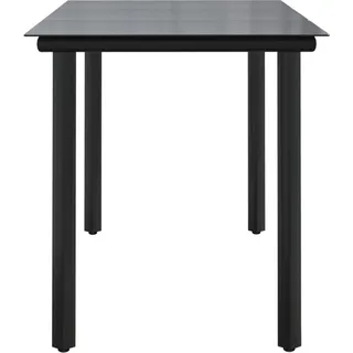 vidaXL Gartentisch 200 x 100 x 74 cm Schwarz