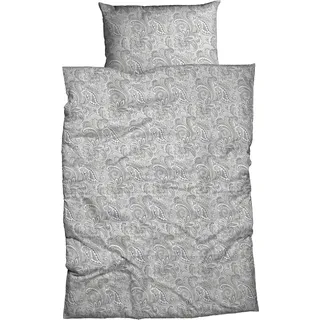 CASATEX Bettwäsche »Lunis« 2 Stk. tlg. Paisley Design, frische u. freundliche Farben, silberfarben