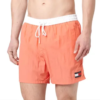 Tommy Hilfiger Herren Badehose Medium Drawstring mit Tunnelzug, Rosa (Pink Poppy), XXL
