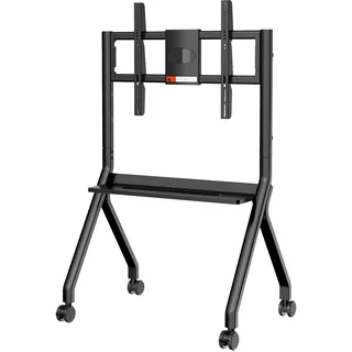 JAV Smart Board Ständer Mobiler Interaktiver Whiteboard Ständer für 47-65 Zoll Digitales Elektronisches Whiteboard Vier Feststellbare Rollen Design für Büro Klassenzimmer Zuhause