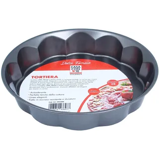 PRATESI KUCHENFORM D.28 H.5 ANTIHAFTSTOFFSTAHL, 18/8 Edelstahl, Multicolor, one size