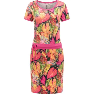 Sommerkleid RAGWEAR "Sommerkleid Baomi Tropic YOUMODO", Damen, Gr. M, N-Gr, bunt (multi combo), Obermaterial: 100% Baumwolle CO., Kleider Sommerkleid