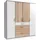 Drehtürenschrank Click 180 x 199 x 58 cm Weiß
