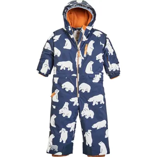 KILLTEC First Instinct by killtec Kinder Skioverall/Schneeanzug mit Kapuze, wasserdicht FISW 33 MNS ONPC, dunkelblau, 98, 39910-000