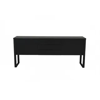 Jahnke Sideboard 180 x 76,2 x 39,5 cm Schwarz / Eiche