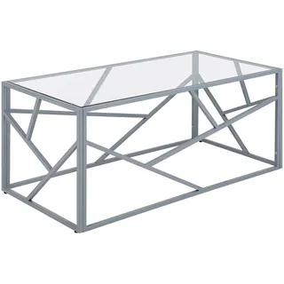 Beliani Orland Silber Glas 100 x 45 x 50 cm
