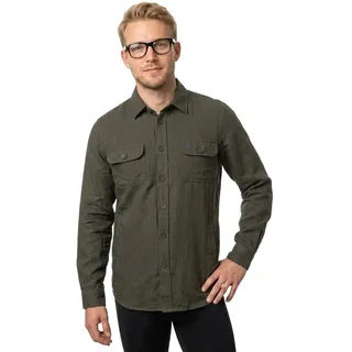 Fynch Hatton 16038504 Langarmhemd - Dark Khaki - L