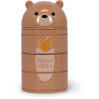 Legami - Desk Organizer, Schreibtisch-Organizer mit 3 seitlich zu öffnenden Schubladen, oberes Fach mit Schiebeverschluß, Teddy Bear-Motiv